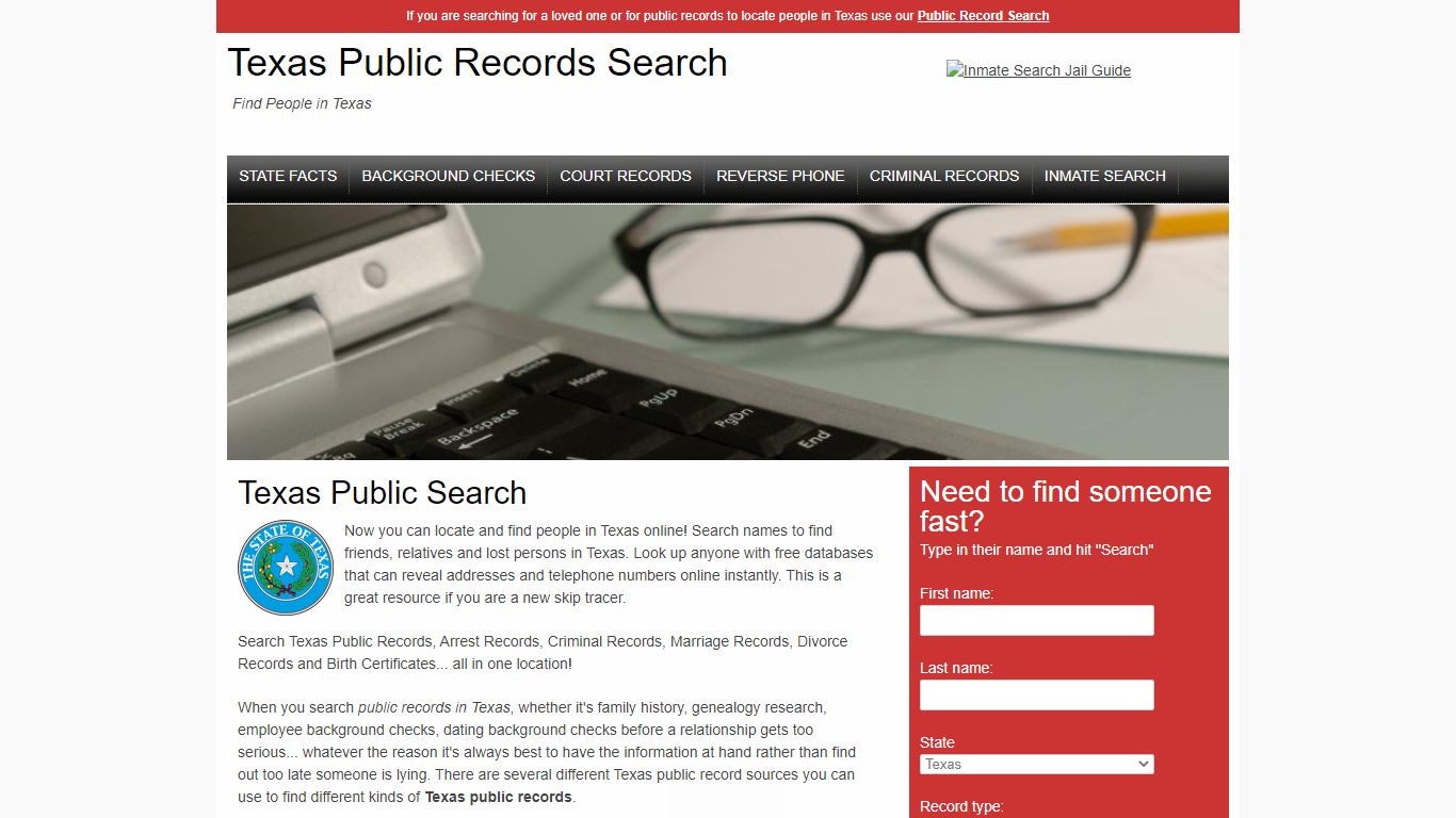 Texas Public Records Search | Searching For People in TX